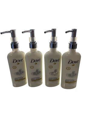 Lot of 4 Dove Essential Nourishment Body Lotion 8.11oz / 240ml Pump Bottles NEW